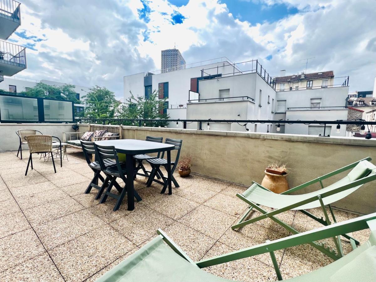Bel Appartement Avec Terrasse Pantin Εξωτερικό φωτογραφία